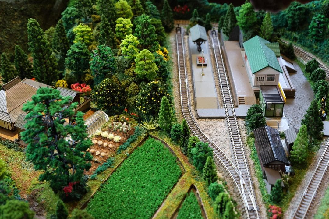 Nゲージ 鉄道模型 田園風景　ジオラマ完成品