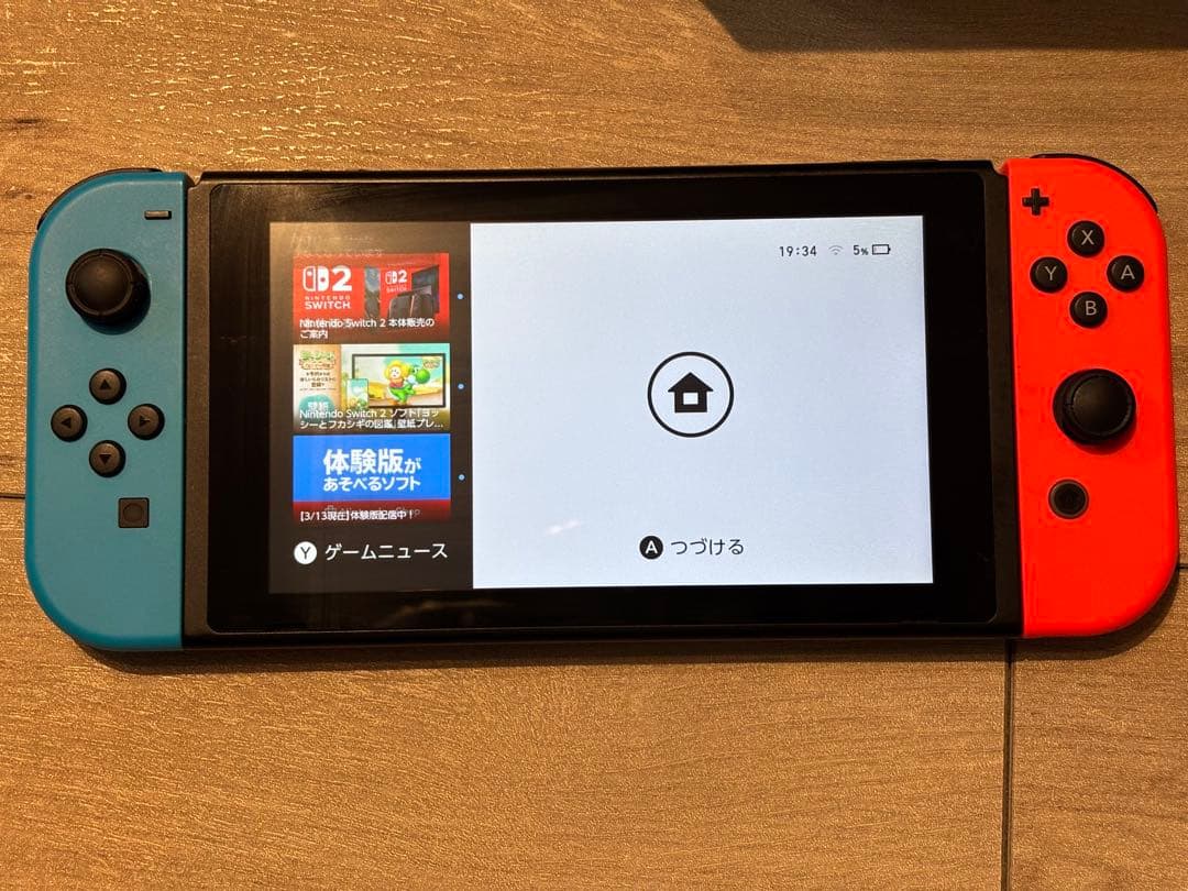 Nintendo Switch 本体 動作品 赤/青 付属品付き 箱無し