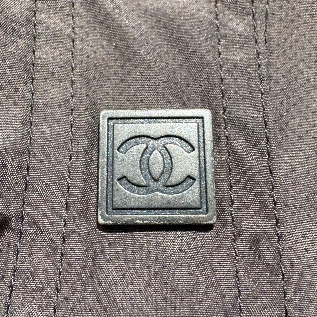 CHANEL ナイロンコート ロング ココマーク アーカイブ 茶色
