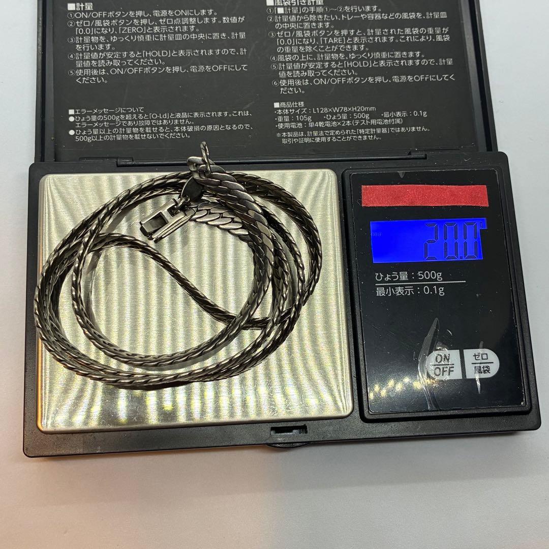 チタン　TITANIUM ヘリンボーン　喜平　ネックレス
