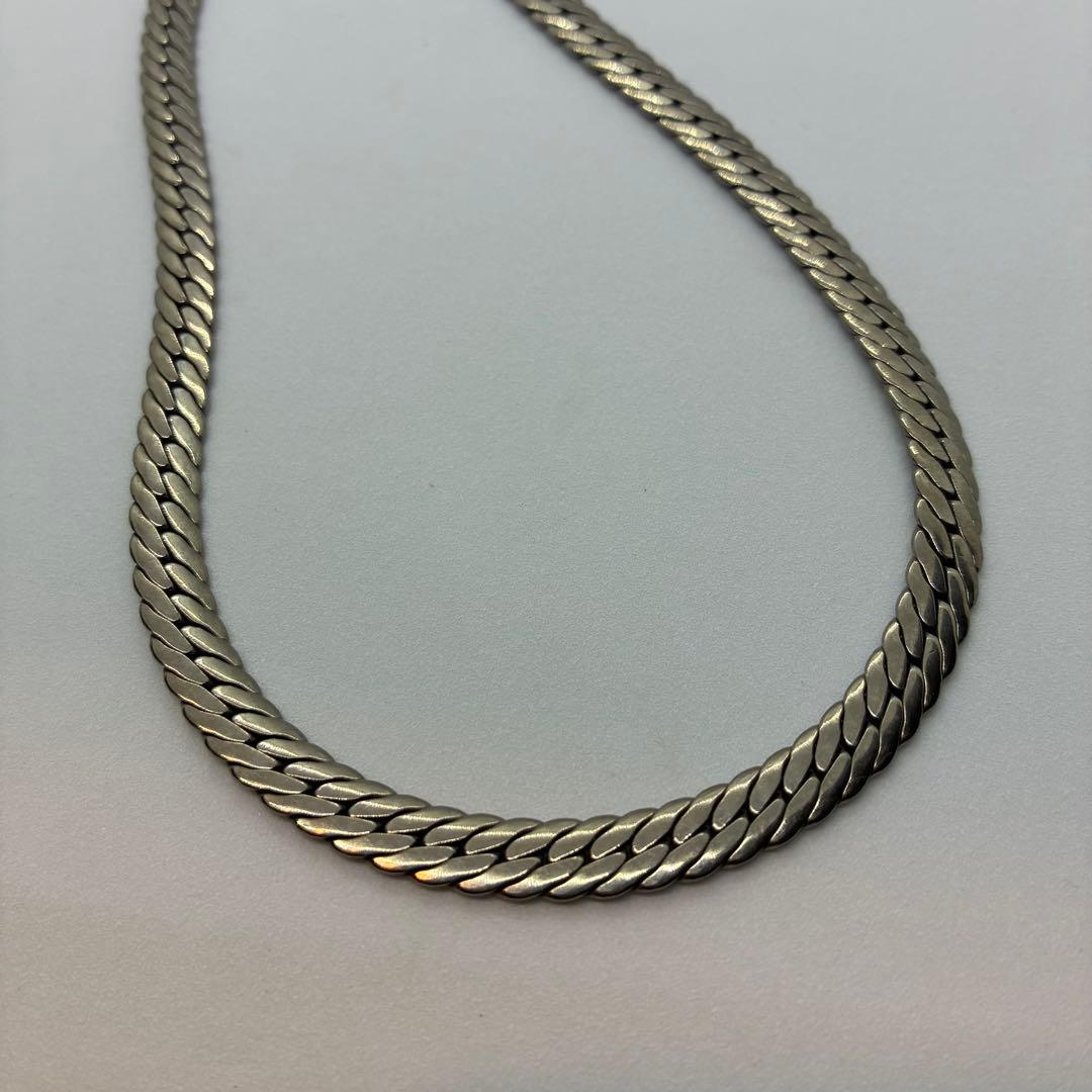 チタン　TITANIUM ヘリンボーン　喜平　ネックレス
