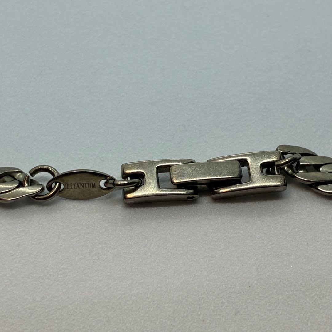 チタン　TITANIUM ヘリンボーン　喜平　ネックレス