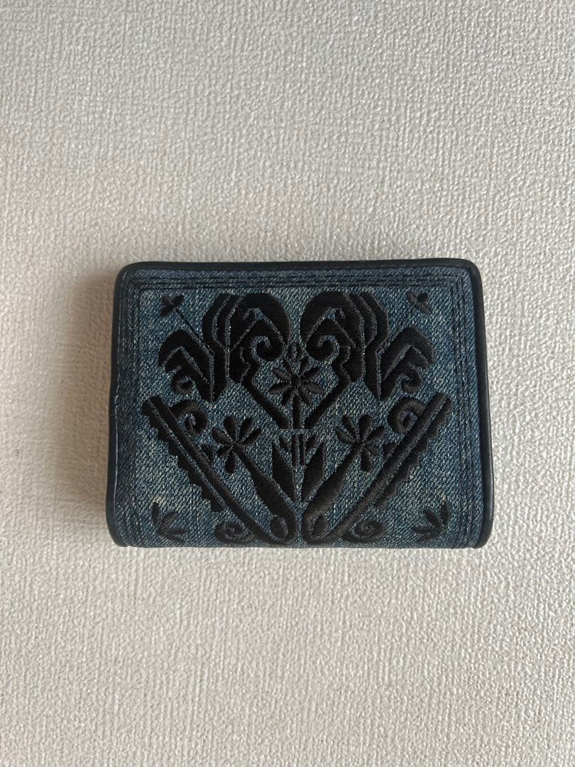 miu miu 財布 刺繍 デニム
