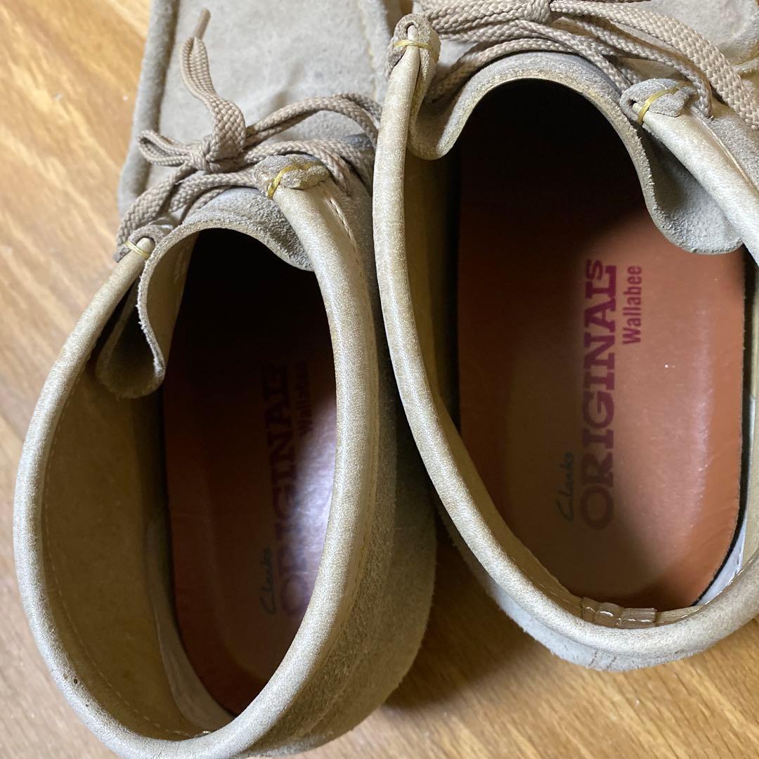 Clarks Wallabee モカシン 10M ベージュ中古