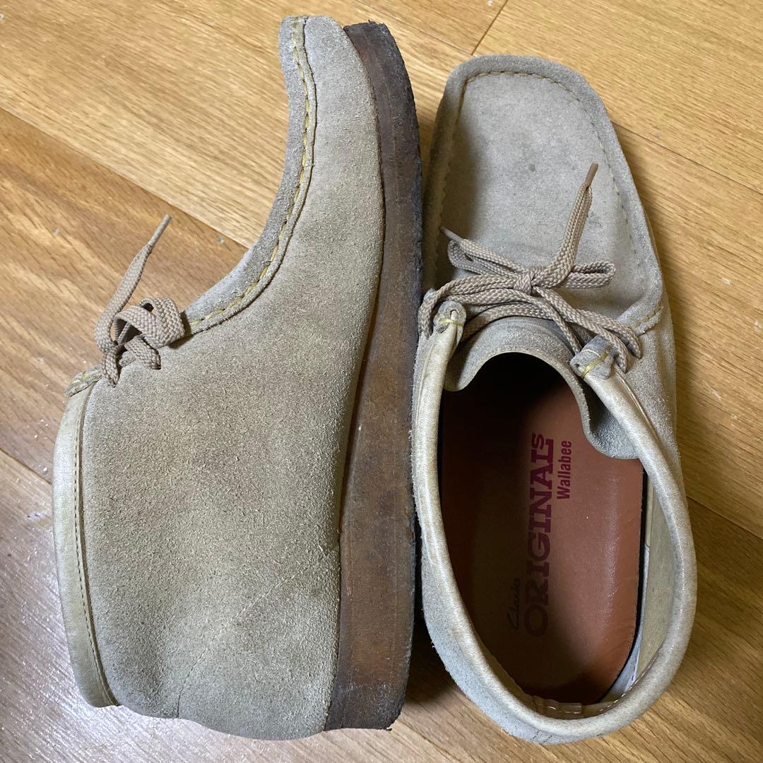 Clarks Wallabee モカシン 10M ベージュ中古