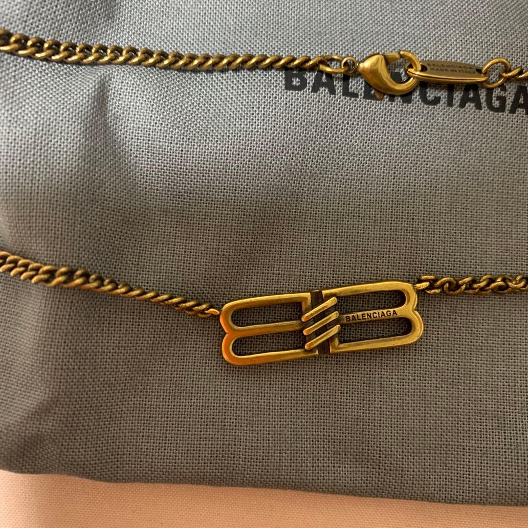 balenciaga バレンシアガ　チェーン　ネックレス　ゴールド