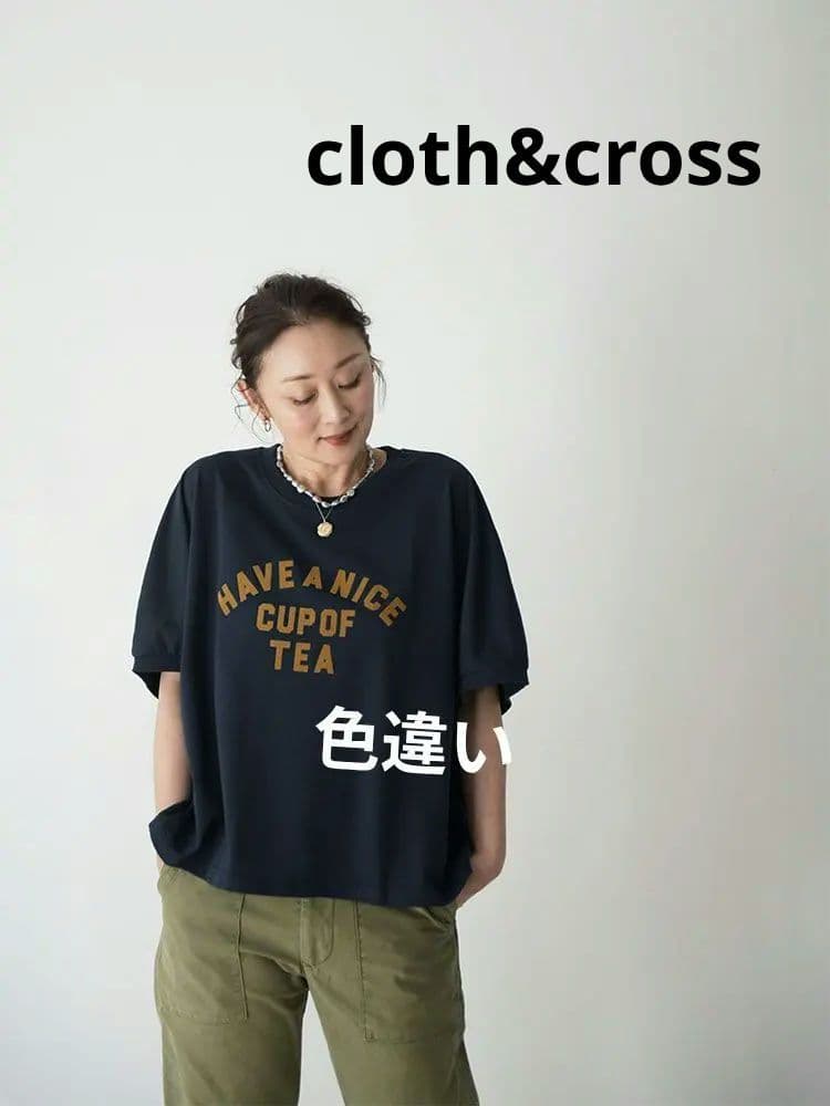 cloth&cross フロッキーロゴ　Tシャツ　スエット　ハグオーワー　クロス