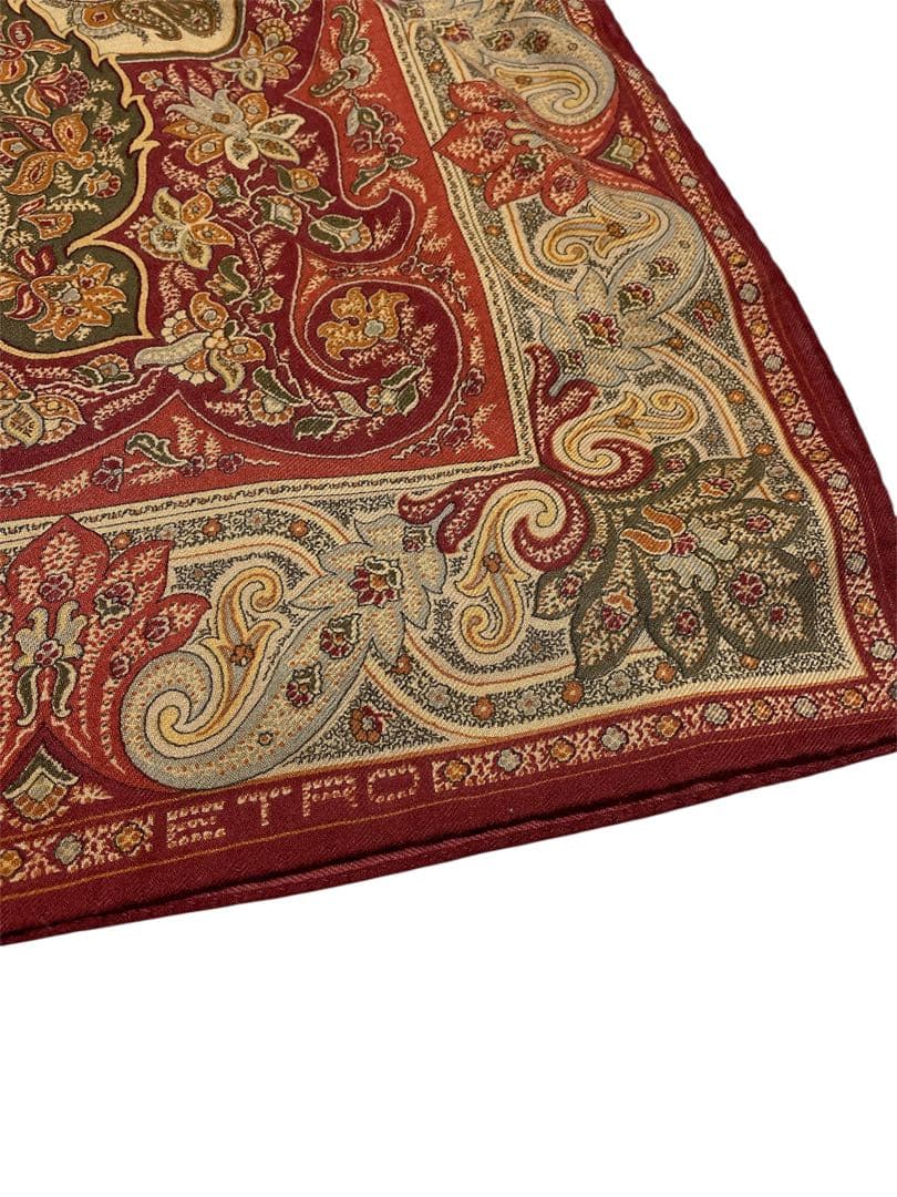 ETRO ペイズリー柄 135cm角 大判 エトロ スカーフ ストール