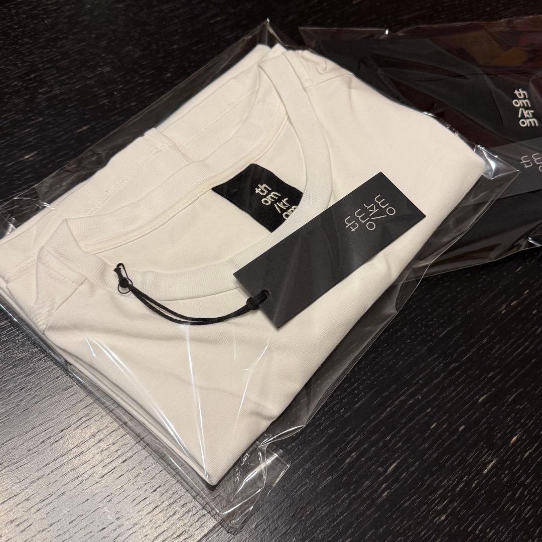 thom krom トム クロム Tシャツ 白 M RUNDHOLZ
