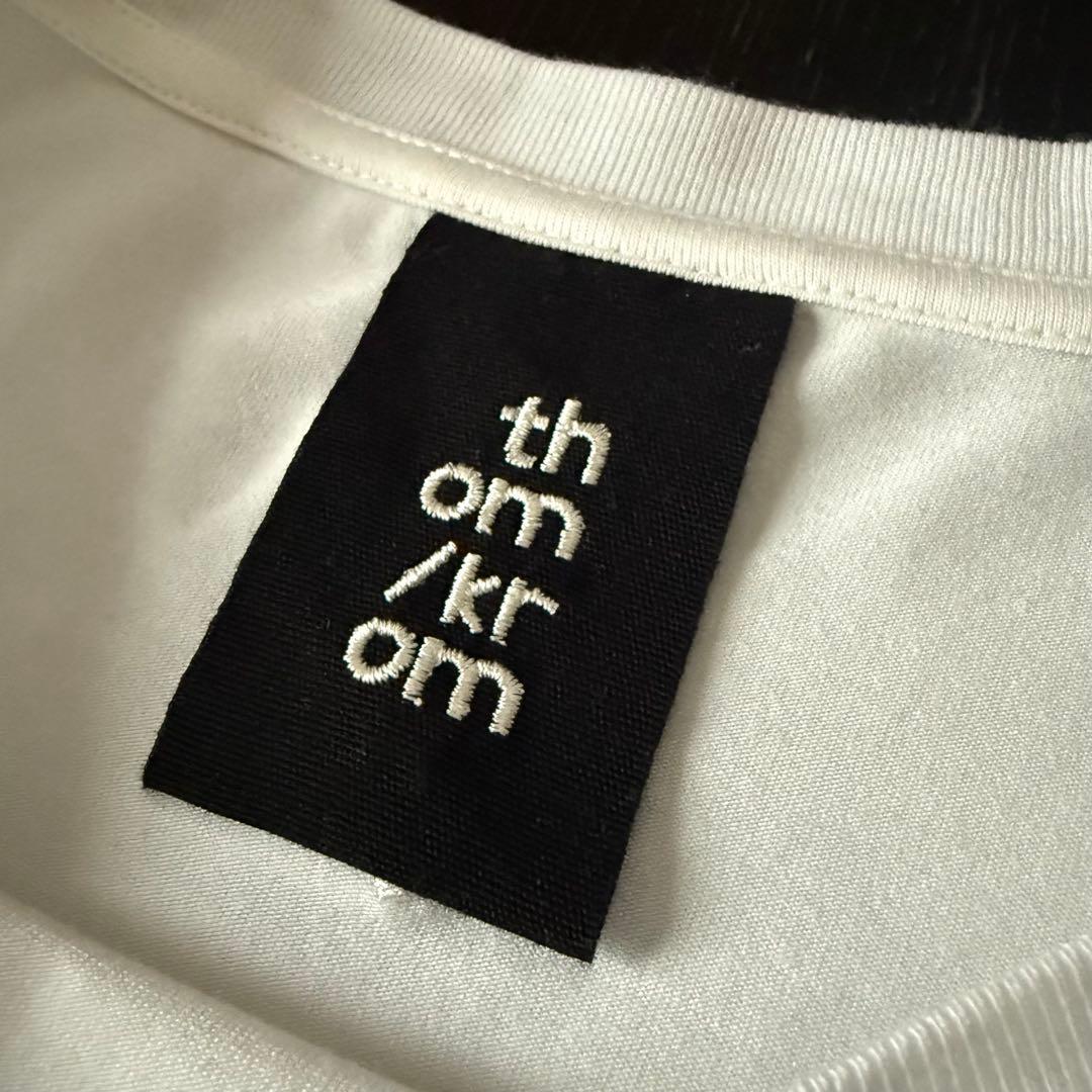 thom krom トム クロム Tシャツ 白 M RUNDHOLZ
