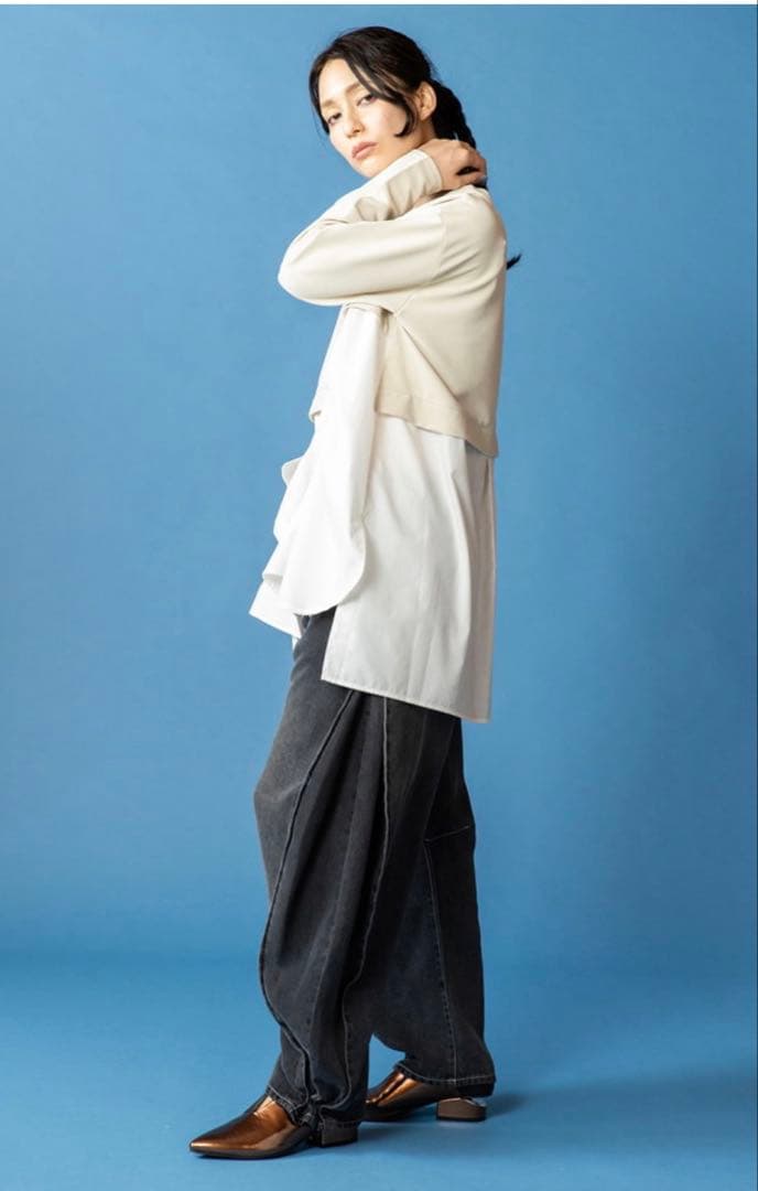 オズモーシス　osmosis セルロースデニムタックパンツ