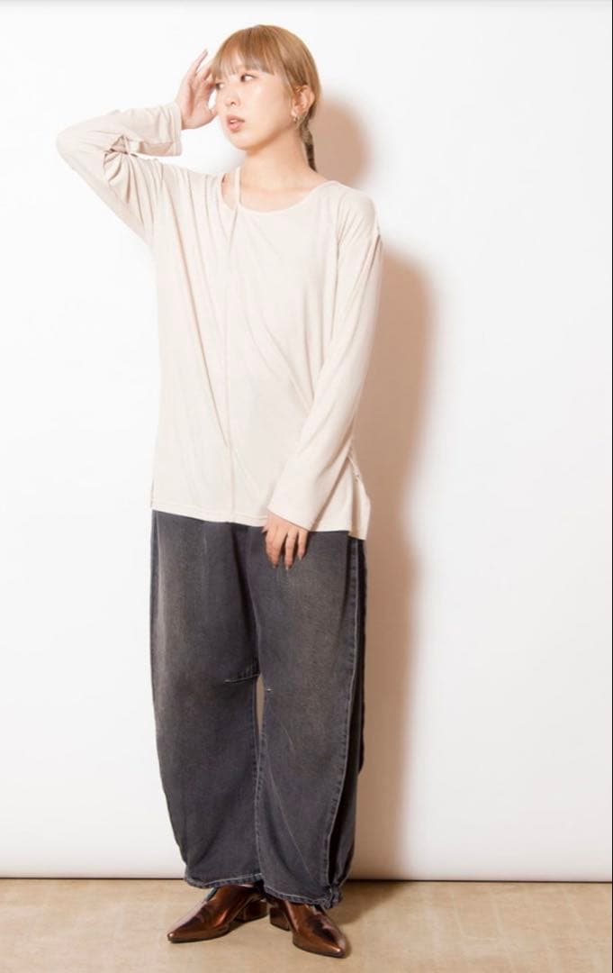 オズモーシス　osmosis セルロースデニムタックパンツ