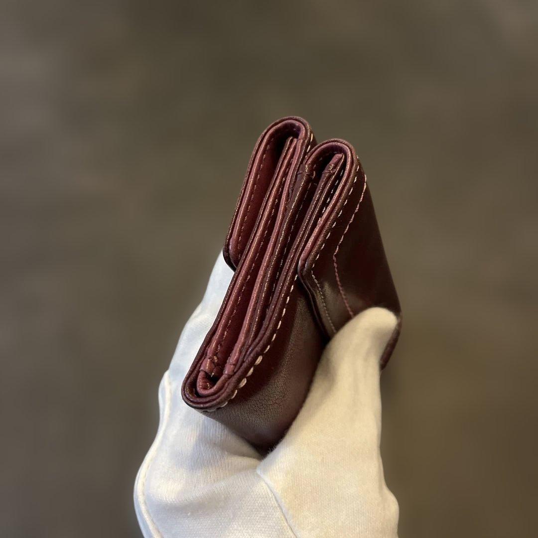 希少 コーチ 三つ折り財布 ソーホー ブラック コンパクトウォレット ベルト