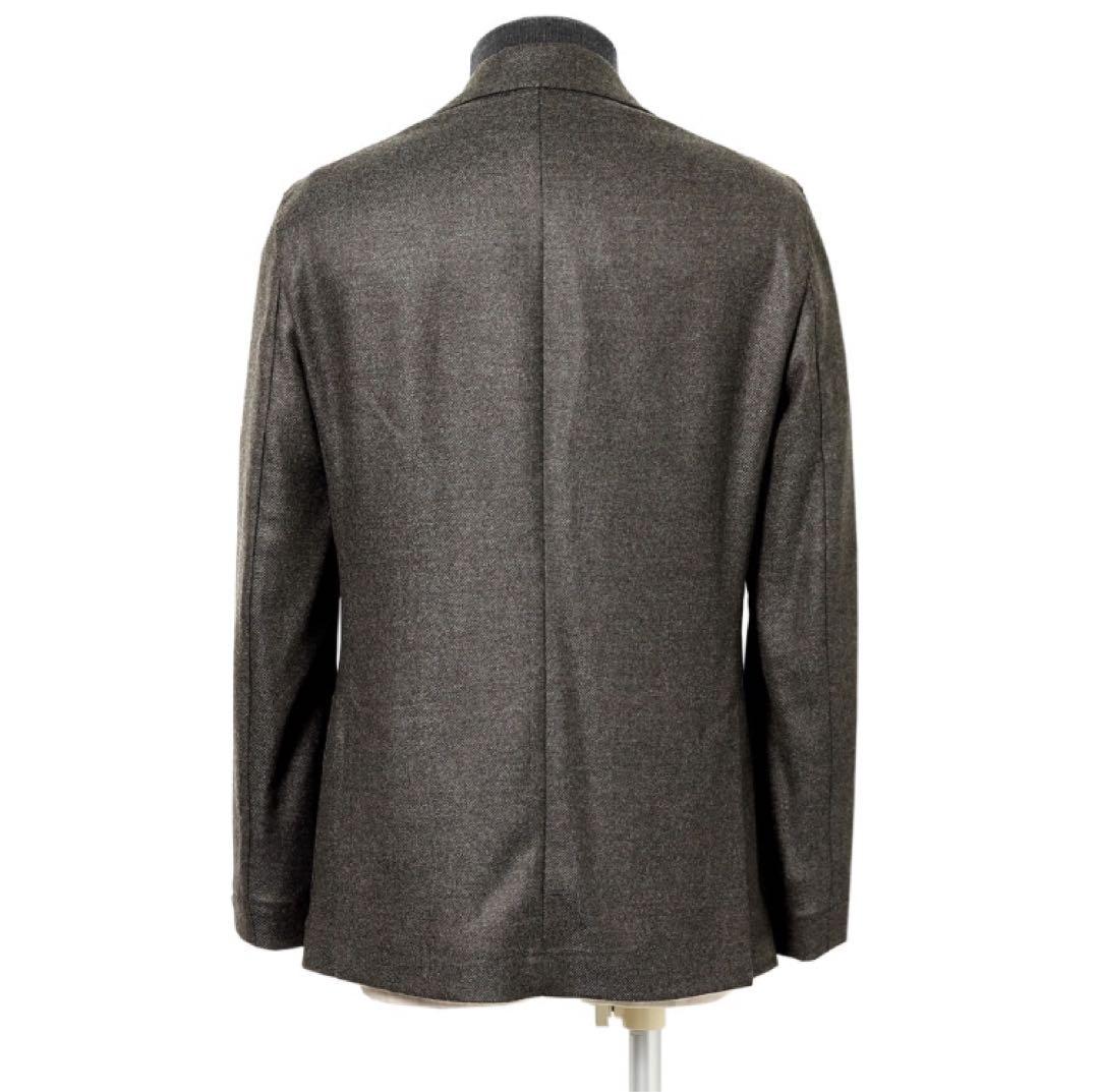 BARBA Loro Pianaウールカシミヤフランネル4BシングルシャツJK