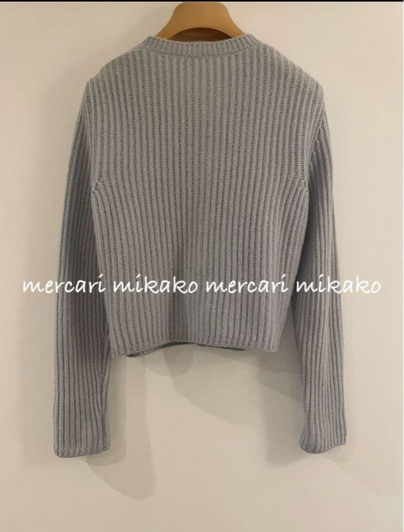 miumiu ミュウミュウ クリスタルビジュー ボタン カシミヤ カーディガン