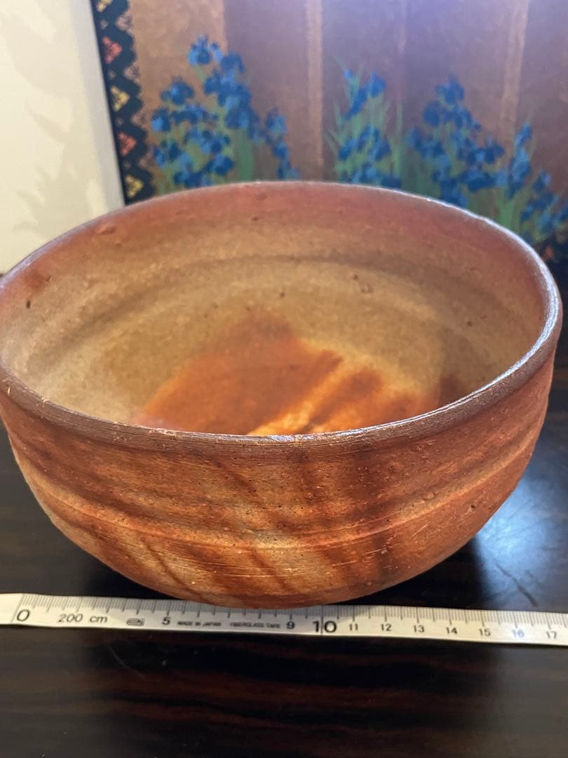 未使用　作家物　備前焼　湯呑み　陶器製お猪口 手作り陶器 ボウルとカップセット