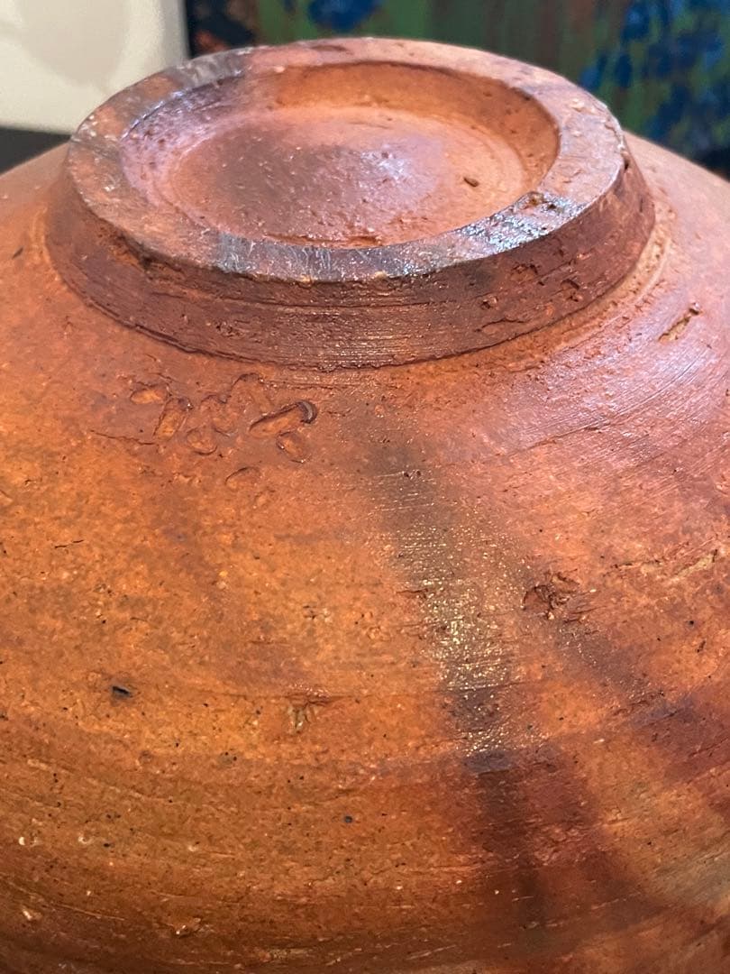 未使用　作家物　備前焼　湯呑み　陶器製お猪口 手作り陶器 ボウルとカップセット