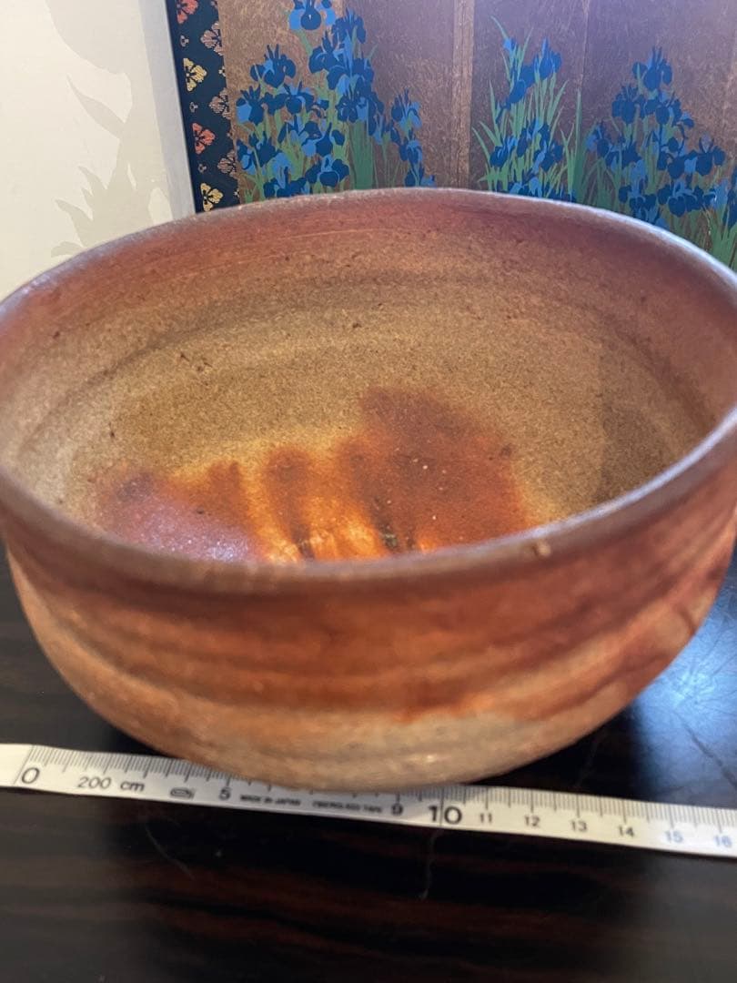 未使用　作家物　備前焼　湯呑み　陶器製お猪口 手作り陶器 ボウルとカップセット