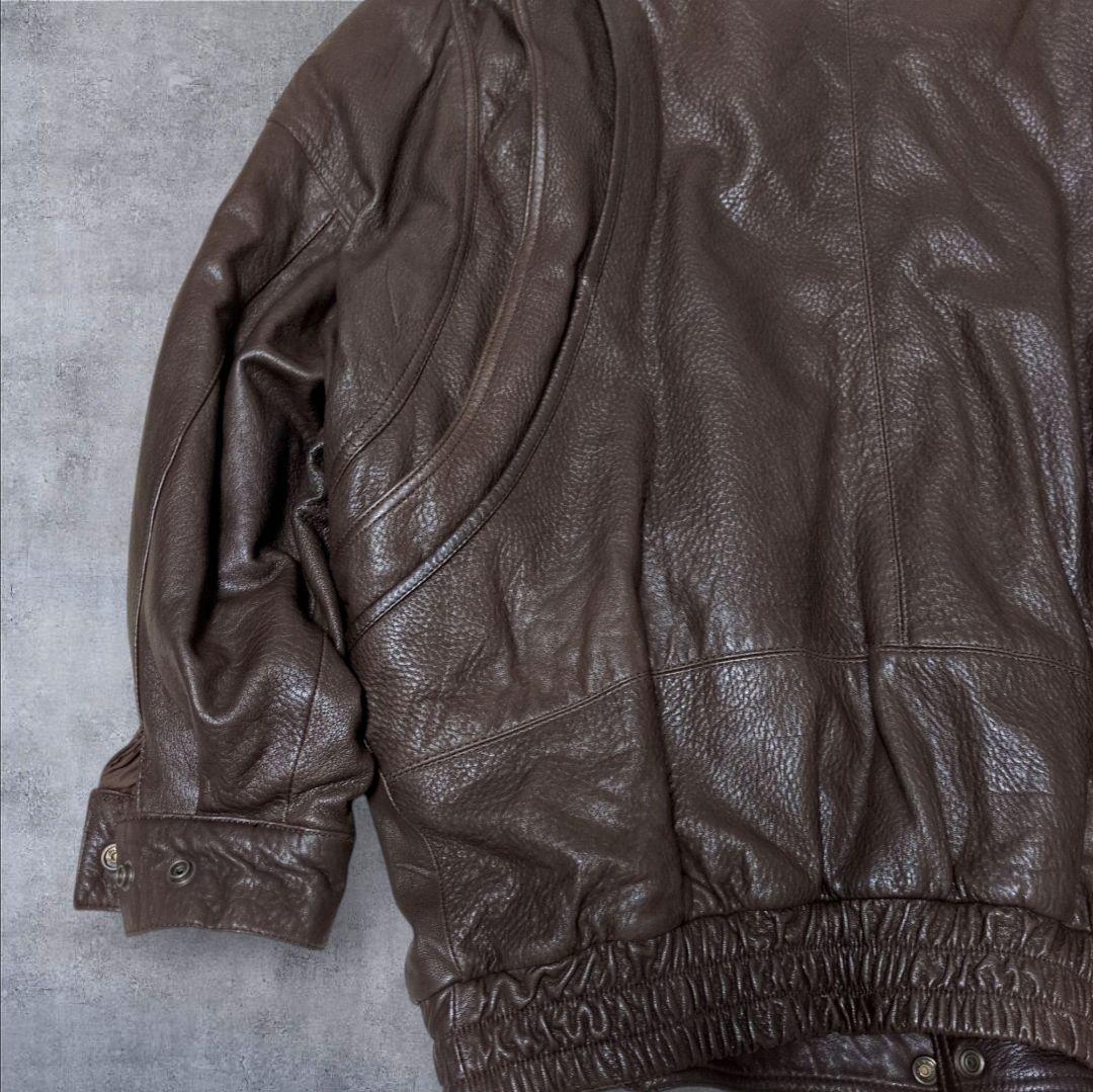 希少✨スカーフ柄 vintage A-2 レザー フライトジャケット XL