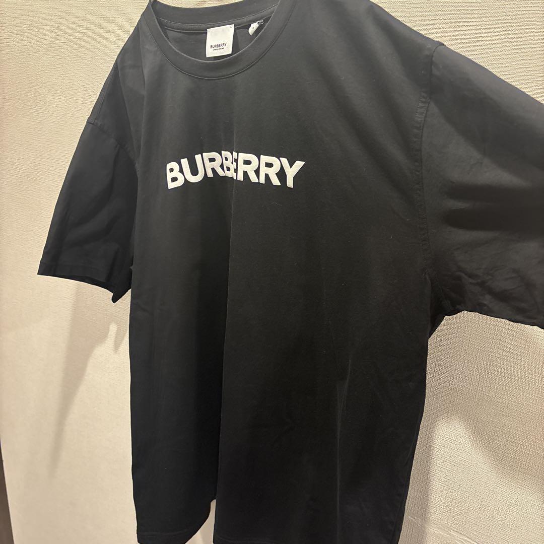 バーバリー Tシャツ ロゴ ブラック サイズL 8055307