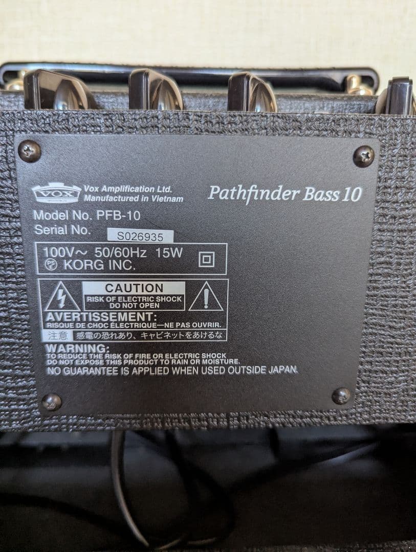 VOX コンパクトベースアンプ Pathfinder Bass10 PFB-10