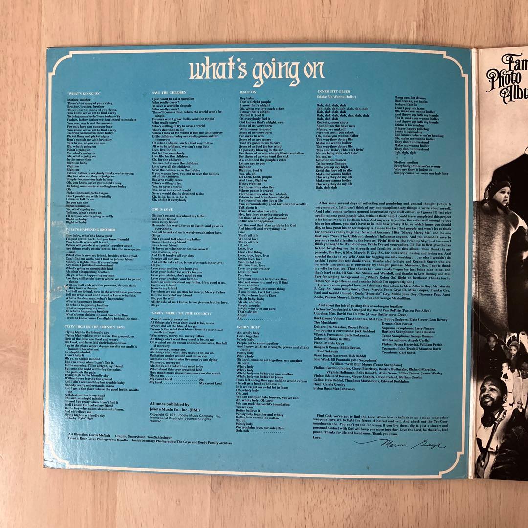 美盤‼︎USオリ東部盤　マービン・ゲイ　「What's Going On」