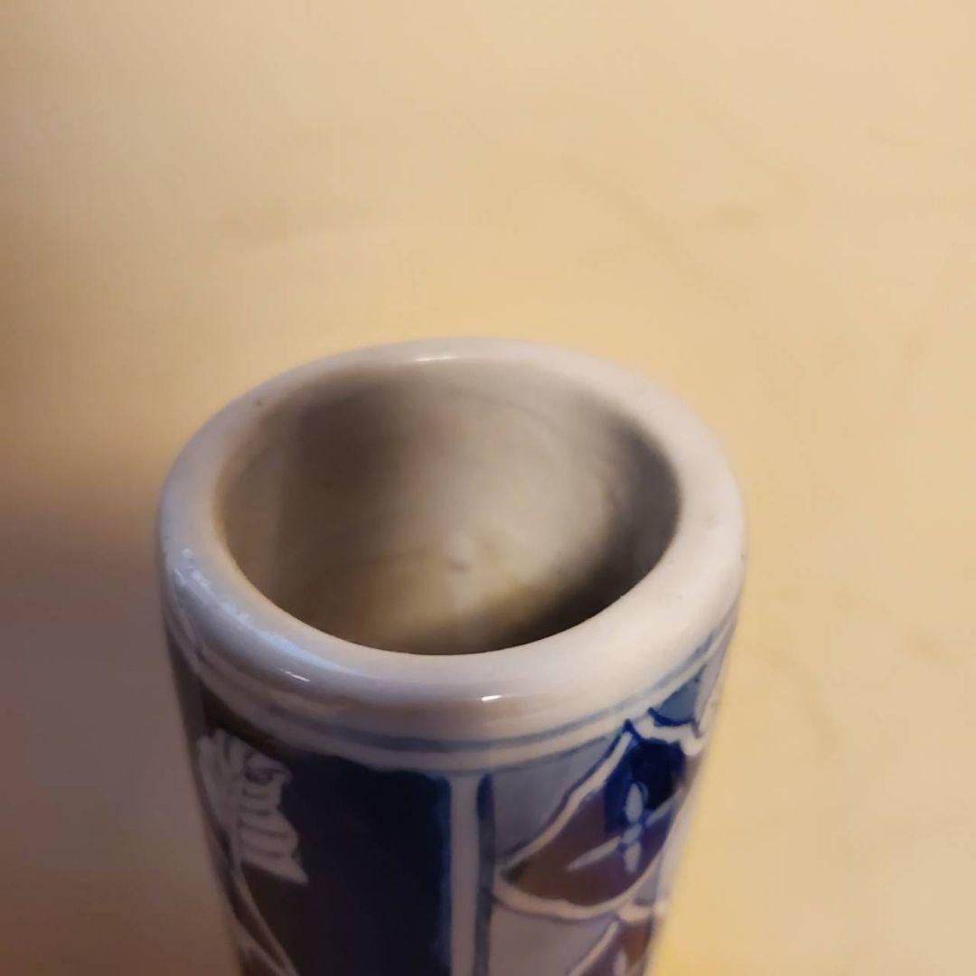 時代物　天球鶴首花瓶