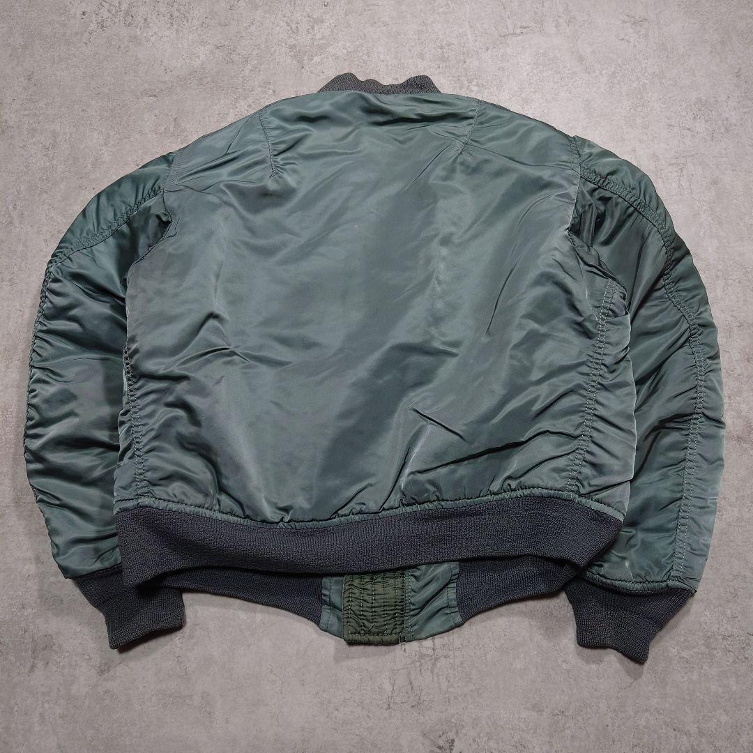 80s ALPHA INDUSTRIES MA-1 USA製 縦ステッチ M