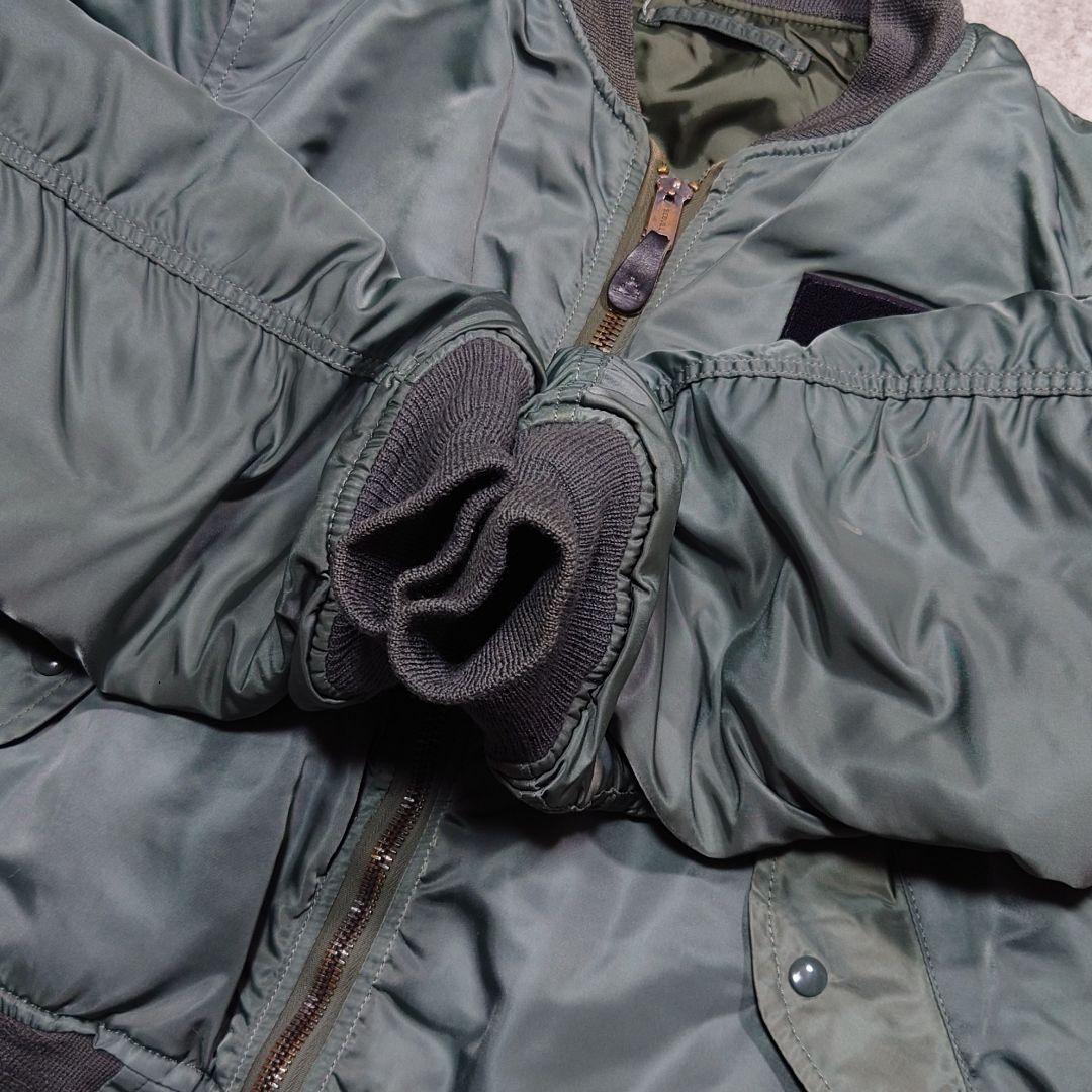 80s ALPHA INDUSTRIES MA-1 USA製 縦ステッチ M