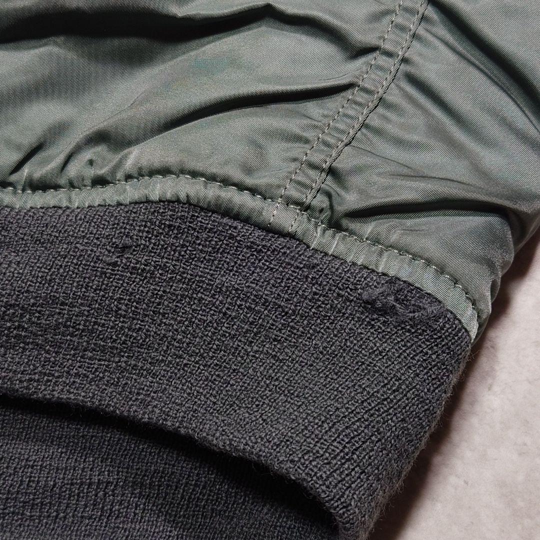 80s ALPHA INDUSTRIES MA-1 USA製 縦ステッチ M