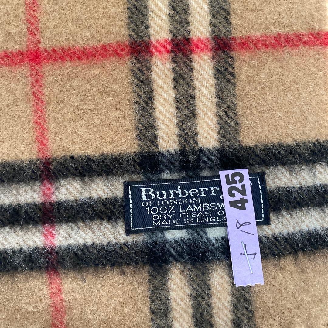 【✨美品✨】BURBERRY チェック柄 マフラー 100%ラムウール