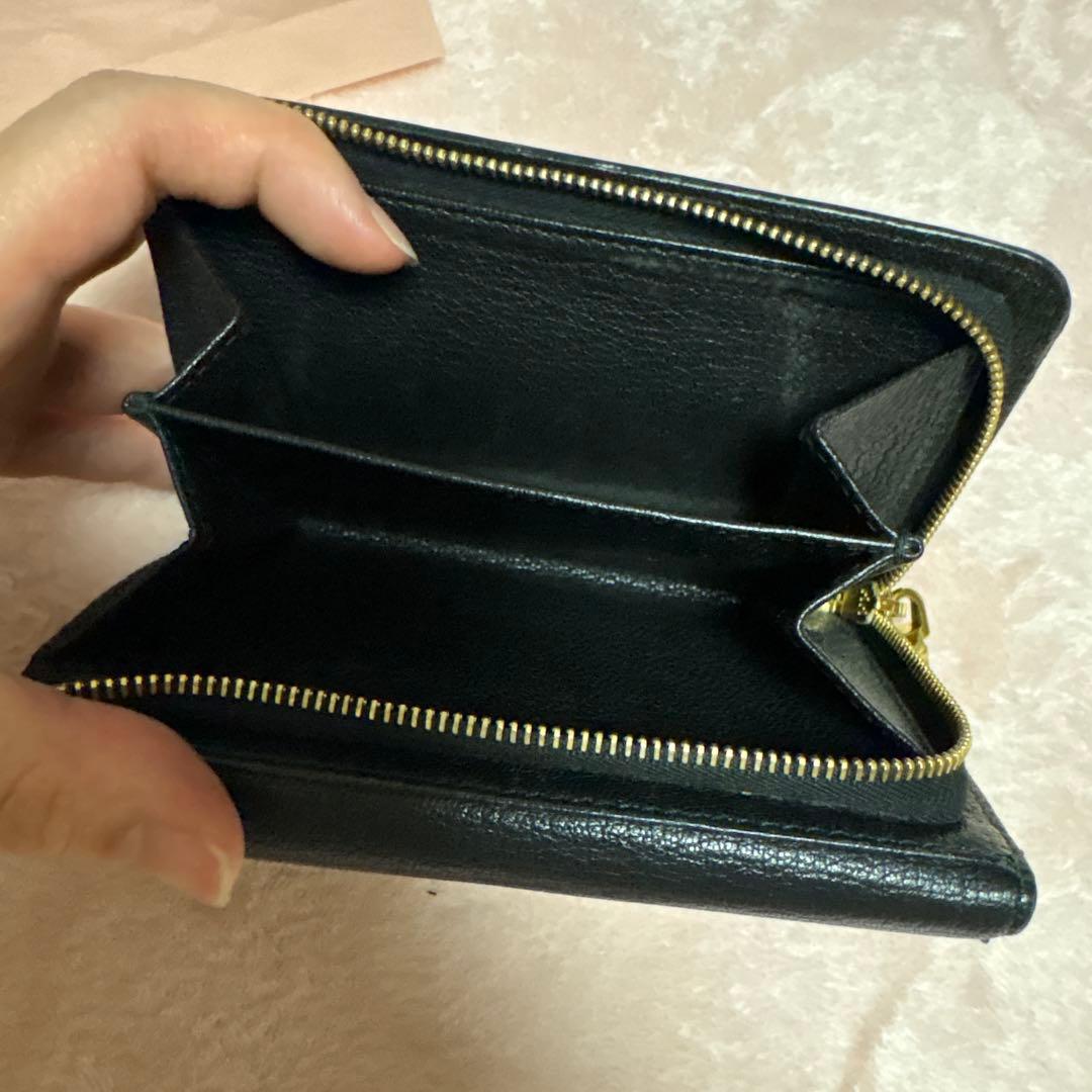ミュウミュウ　miumiu 財布　黒　箱付き