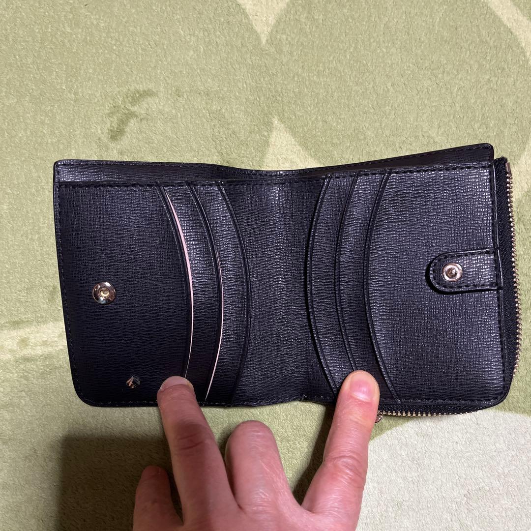 未使用 kate spade ディズニー ミニーマウス 二つ折り財布