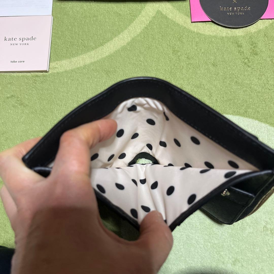 未使用 kate spade ディズニー ミニーマウス 二つ折り財布
