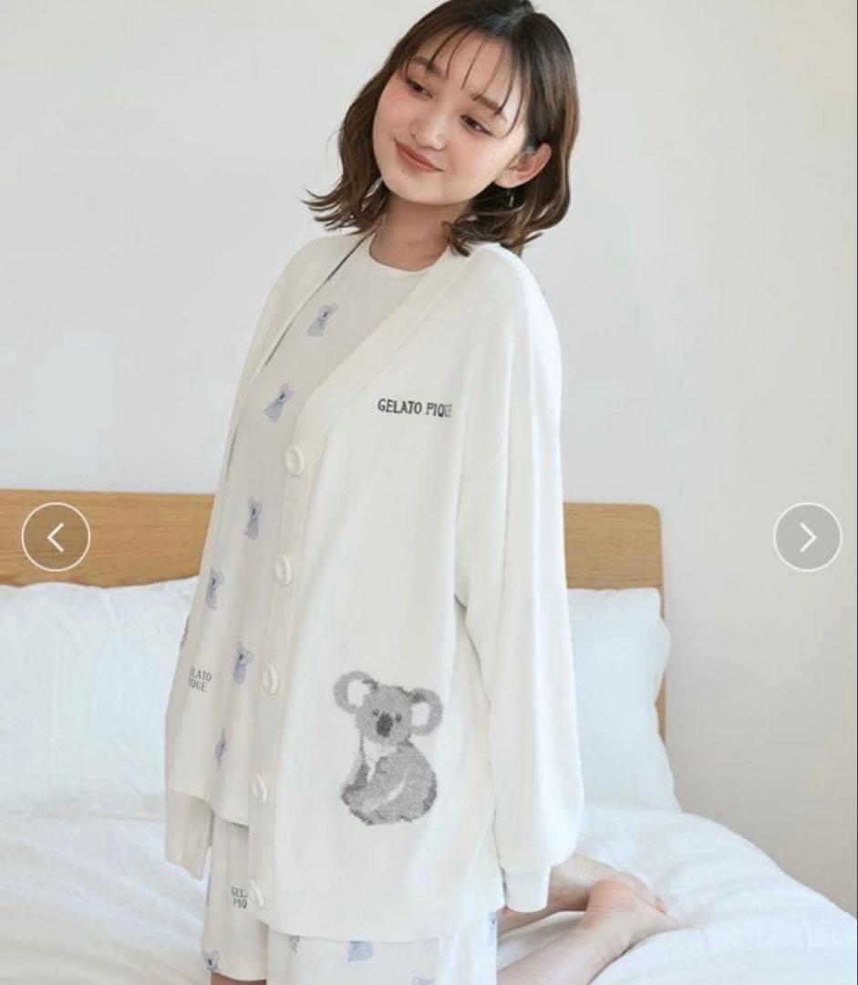 【新品】gelato pique コアラジャガードカーディガン