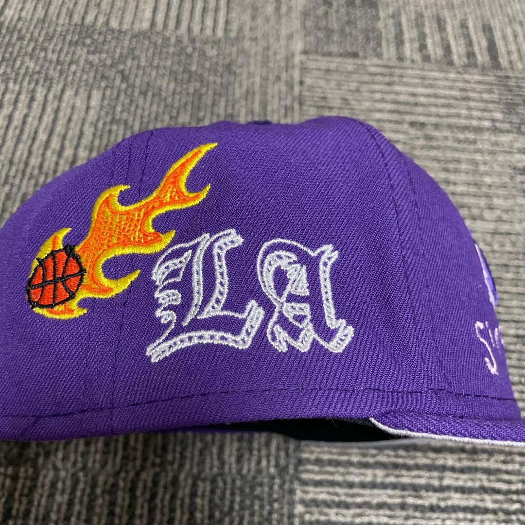 NEW ERA 59FIFTY レイカーズSCRIBBLE 刺繍キャップ