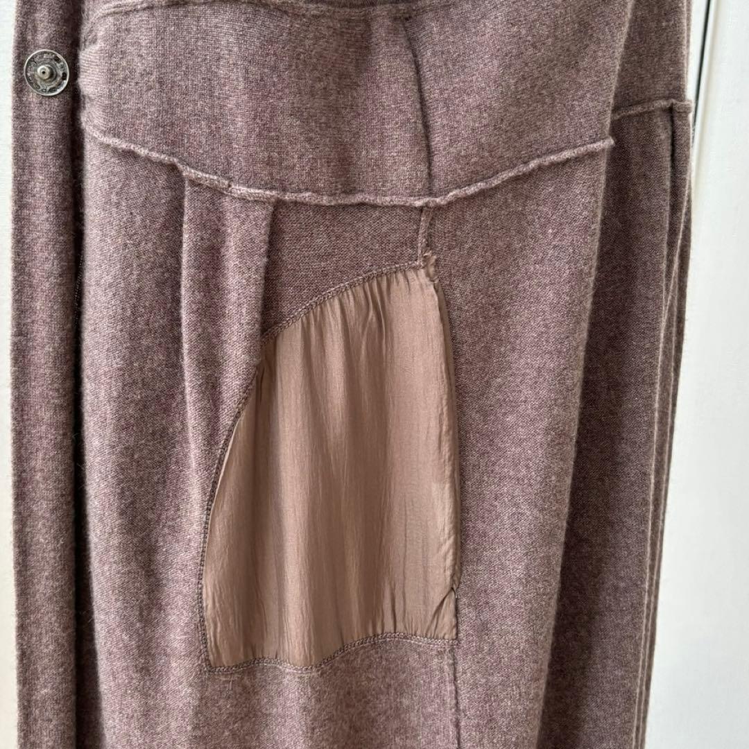 ブルネロクチネリ　カシミヤ　ブラウン ロングカーディガン ベルト付き