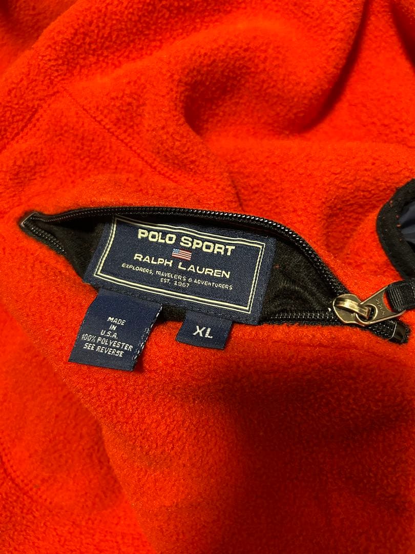 USA製 90s POLO SPORT フリース&ナイロン リバーシブルベスト