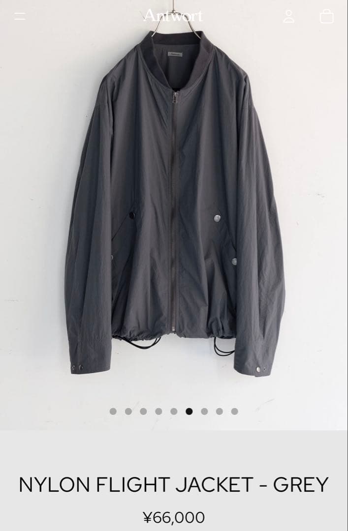 サ*ン様 【Antwort】26ss nylon flight jacket