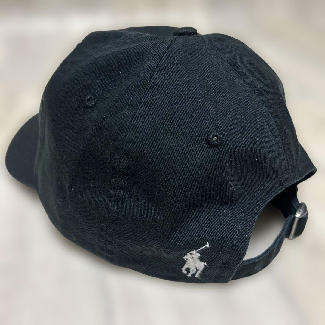 週末値下げ　ポロラルフローレンコットン ツイル ボール キャップ BLACK
