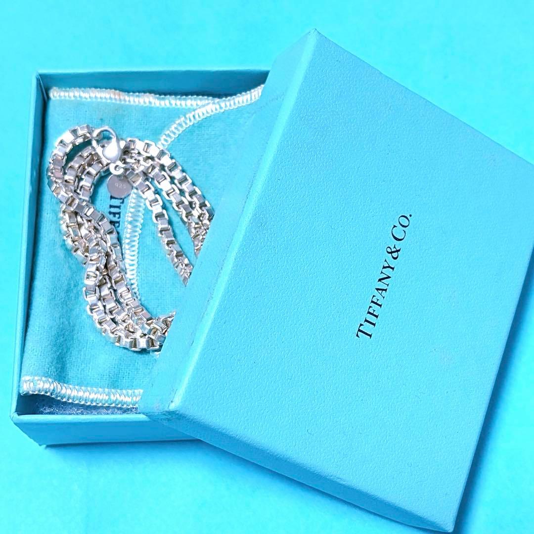 【美品】45.6cm Tiffany ティファニー ベネチアン ネックレス SV