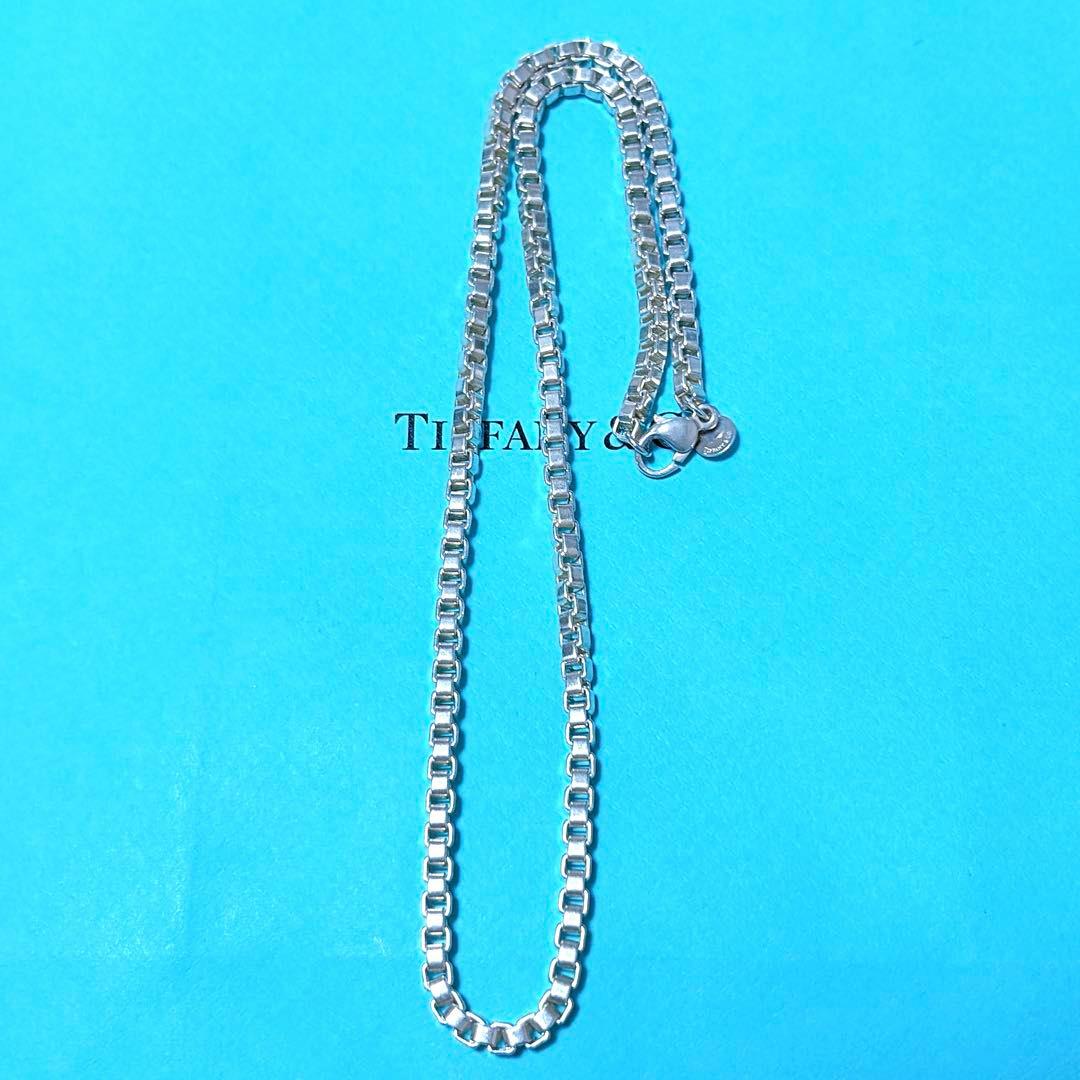 【美品】45.6cm Tiffany ティファニー ベネチアン ネックレス SV