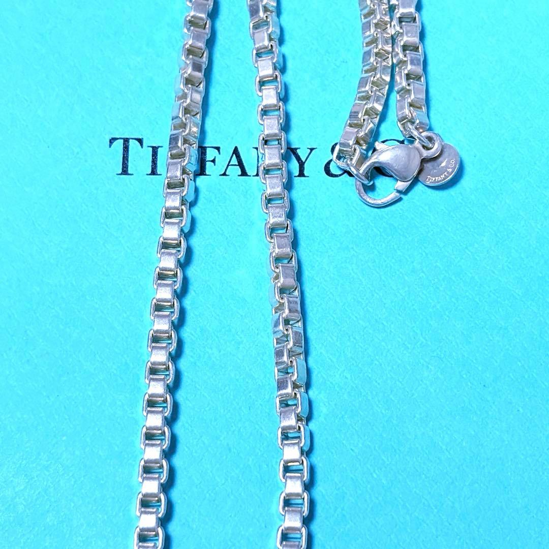 【美品】45.6cm Tiffany ティファニー ベネチアン ネックレス SV