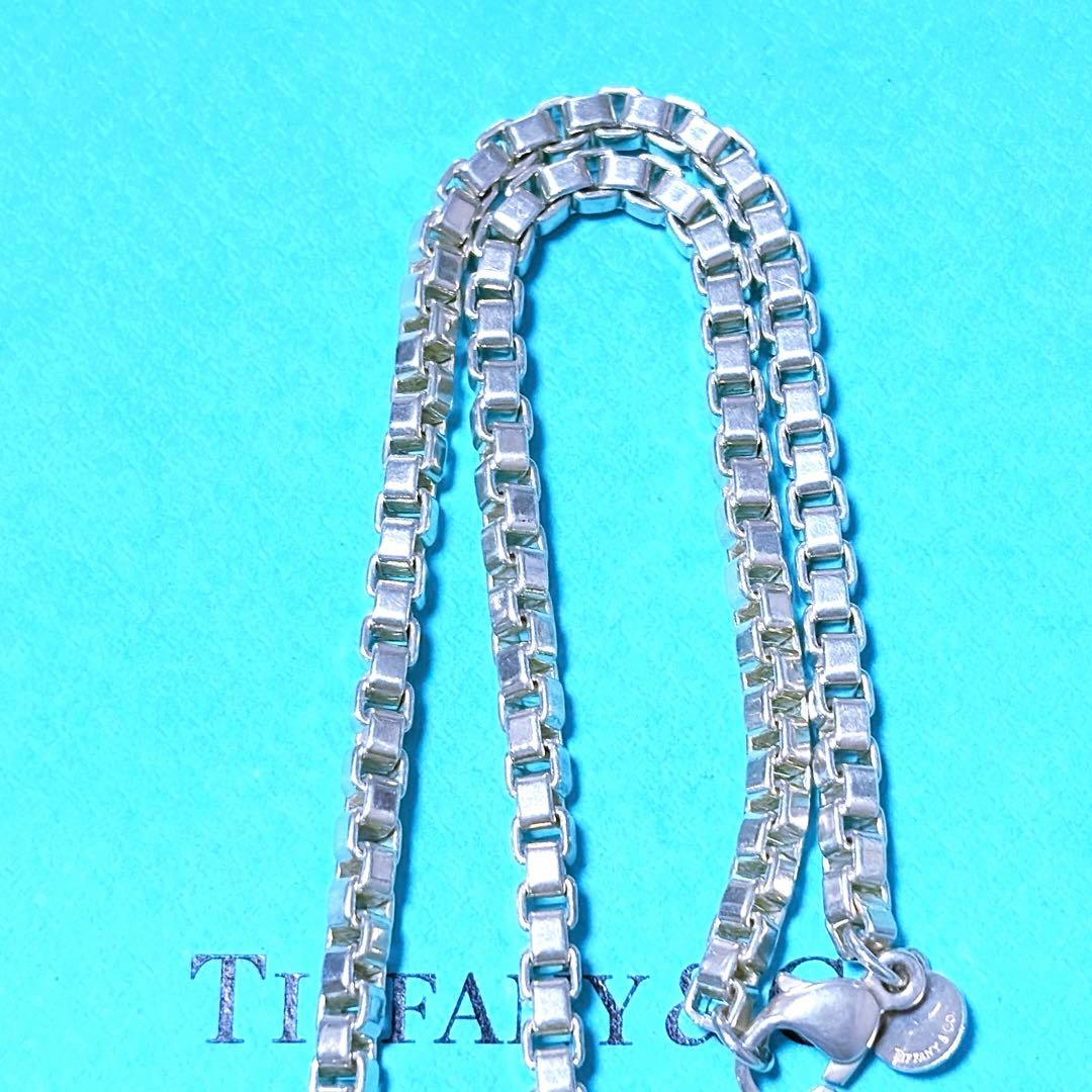 【美品】45.6cm Tiffany ティファニー ベネチアン ネックレス SV