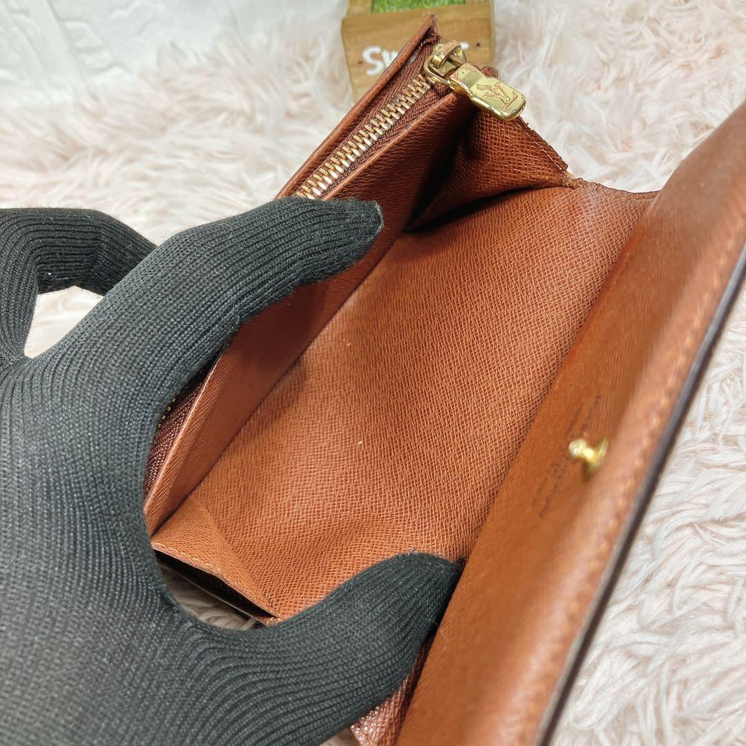 美品 ルイヴィトン モノグラム ポルトフォイユ トレゾール 財布 L字ファスナー