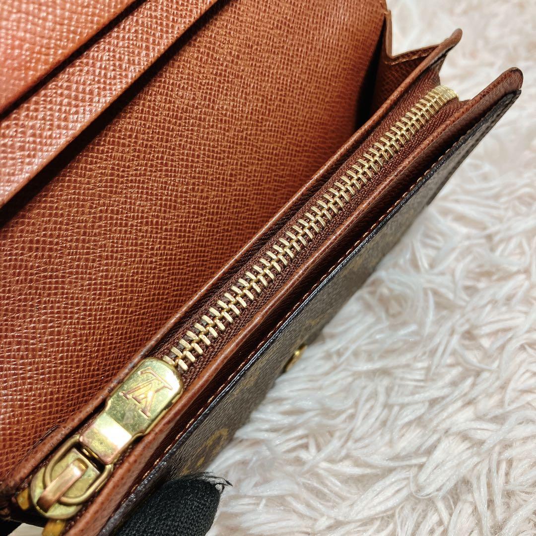 美品 ルイヴィトン モノグラム ポルトフォイユ トレゾール 財布 L字ファスナー