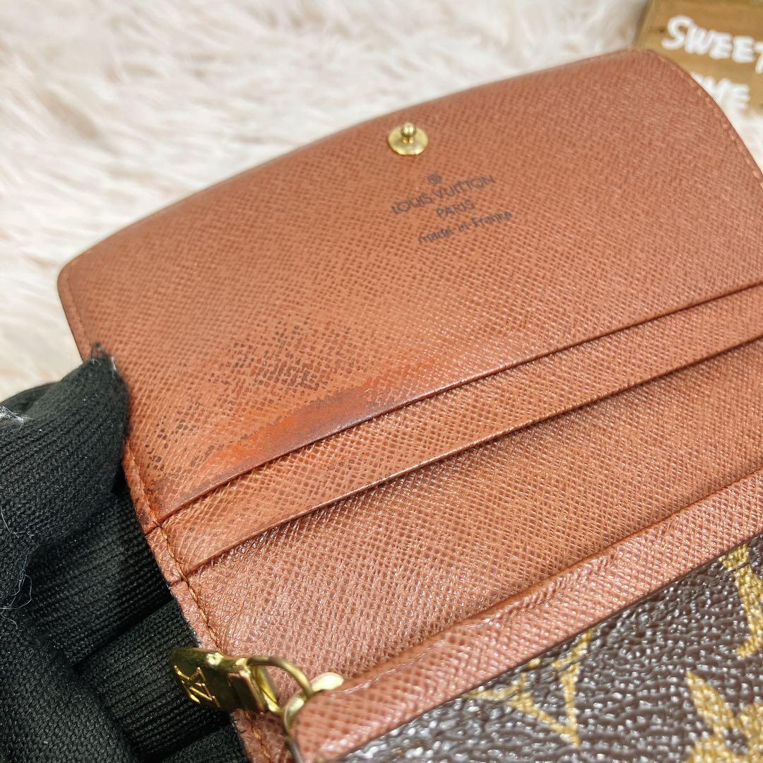 美品 ルイヴィトン モノグラム ポルトフォイユ トレゾール 財布 L字ファスナー