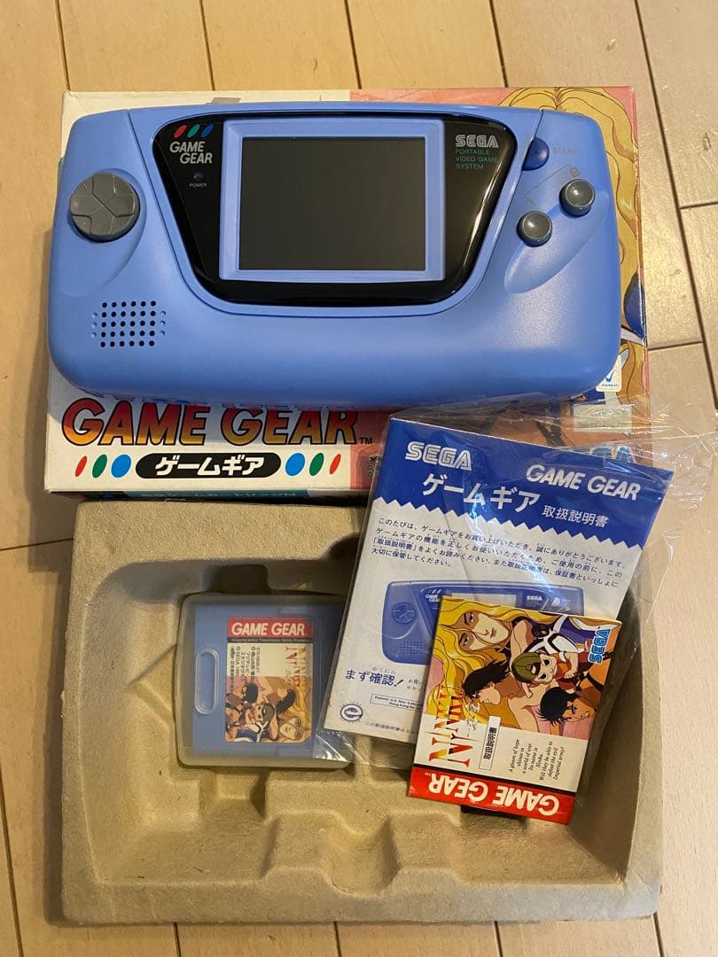 忍空ゲームギア　ゲームギアブルー　忍空カートリッジ