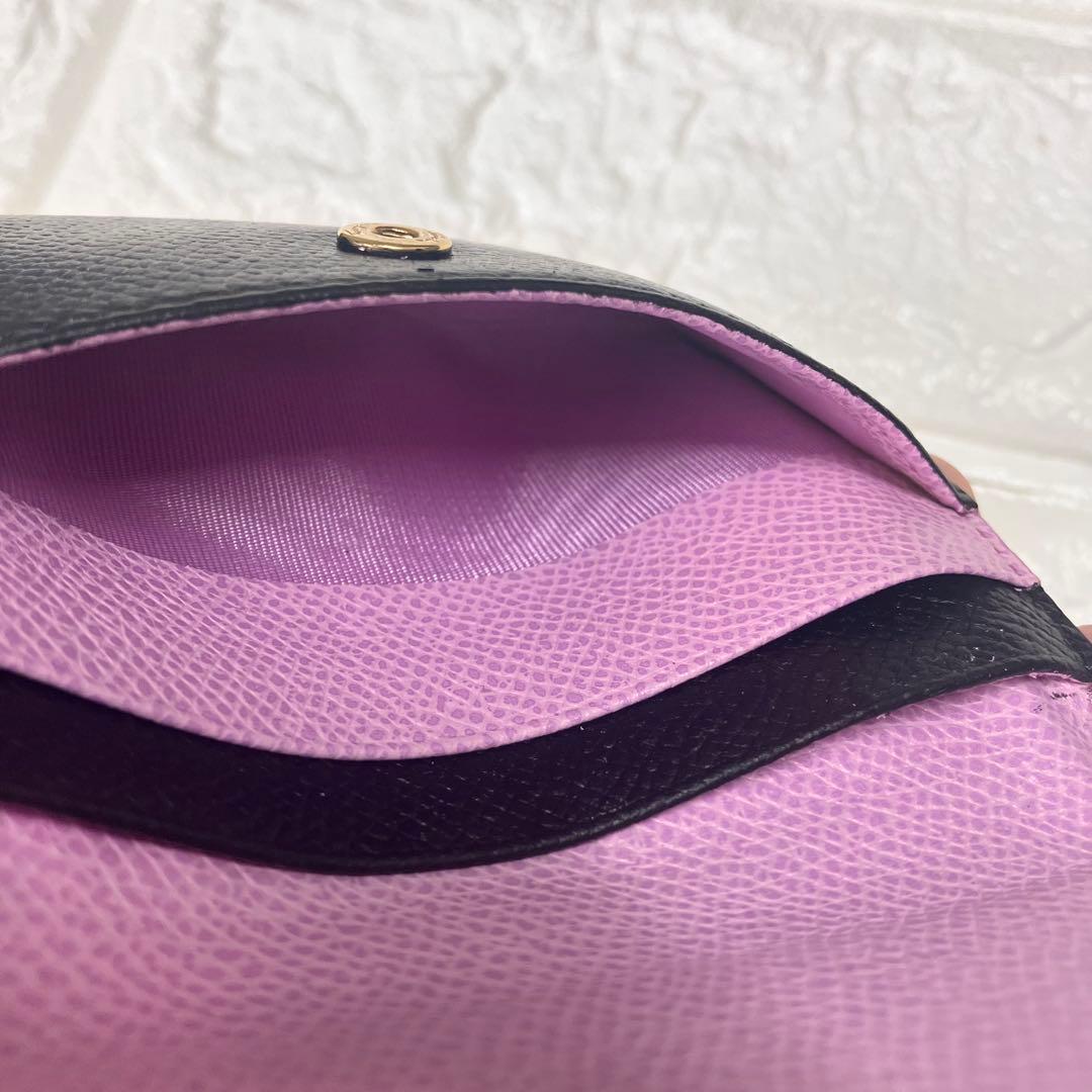 FERRAGAMO フェラガモ　カードケース　名刺入れ　ブラック　ピンク