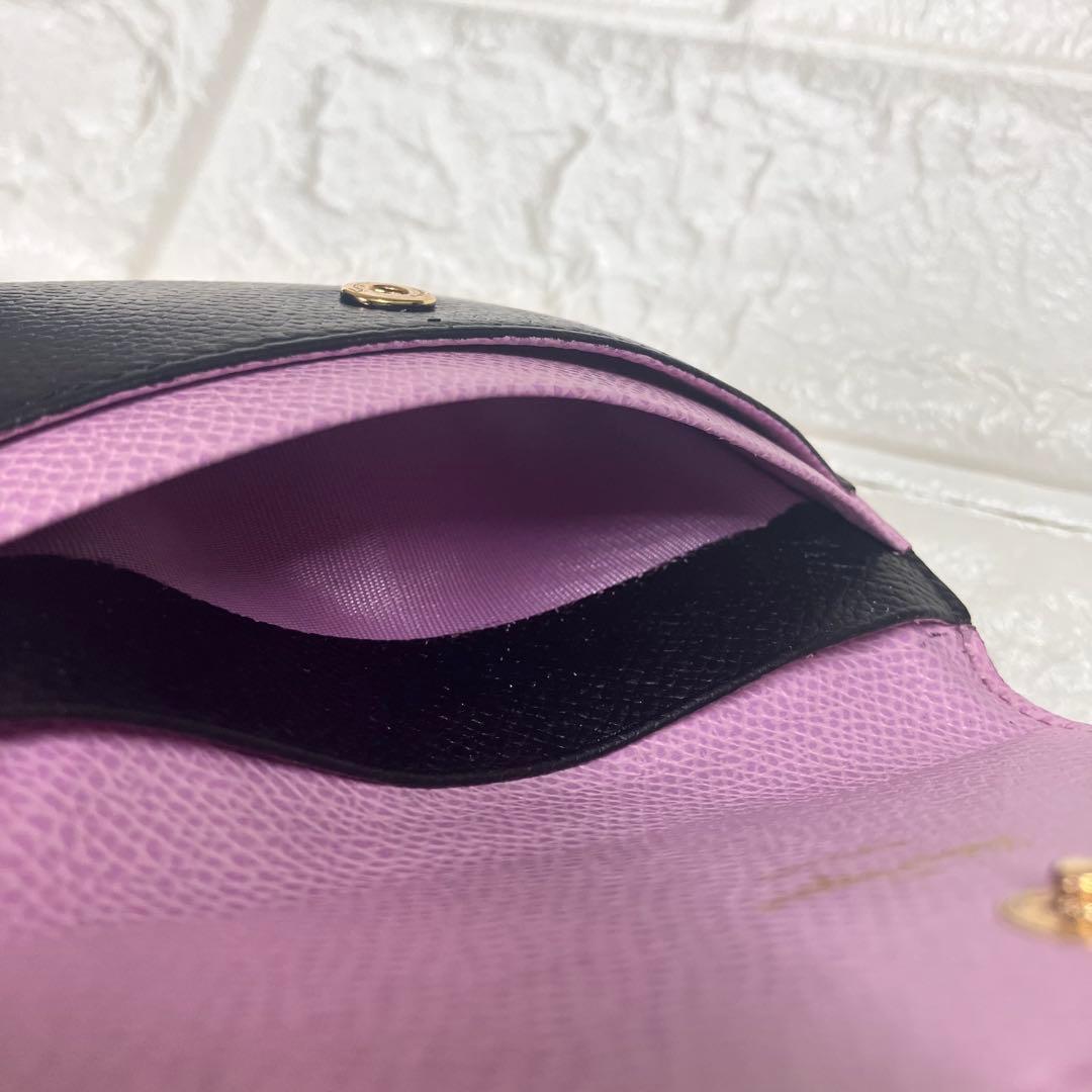 FERRAGAMO フェラガモ　カードケース　名刺入れ　ブラック　ピンク